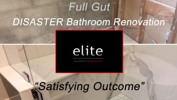 Complete Bathroom Gut and Remodel - DISASTER Bathroom Renovation & Shower Transformation